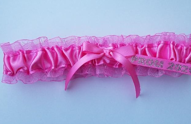 Bubblegum Pink Garter/Prom 2025